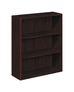 HON10753NN 10700 SERIES WOOD BOOKCASE, THREE SHELF, 36W X 13 1/8D X 43 3/8H, MAHOGANY