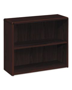 HON10752NN 10700 SERIES WOOD BOOKCASE, TWO SHELF, 36W X 13 1/8D X 29 5/8H, MAHOGANY