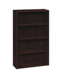 HON10754NN 10700 SERIES WOOD BOOKCASE, FOUR SHELF, 36W X 13 1/8D X 57 1/8H, MAHOGANY