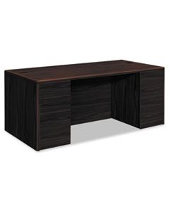 HON10799NN 10700 DOUBLE PEDESTAL DESK WITH FULL PEDESTALS, 72W X 36D X 29.5H, MAHOGANY