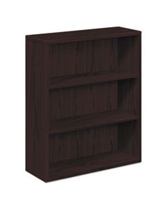 HON105533NN 10500 SERIES LAMINATE BOOKCASE, THREE-SHELF, 36W X 13-1/8D X 43-3/8H, MAHOGANY