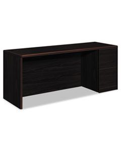 HON10707RNN 10700 SERIES RIGHT PEDESTAL CREDENZA, 72W X 24D X 29.5H, MAHOGANY