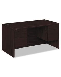 HON10573NN 10500 SERIES 3/4 HEIGHT DOUBLE PEDESTAL DESK, 60W X 30D X 29.5H, MAHOGANY