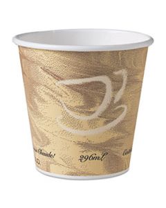 SCC410MS MISTIQUE HOT PAPER CUPS, 10 OZ, BROWN, 50/SLEEVE, 20 SLEEVES/CARTON