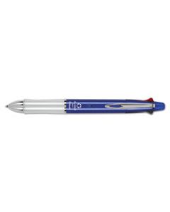 PIL36221 DR. GRIP 4 + 1 RETRACTABLE BALLPOINT PEN/PENCIL, BK/BE/GN/RED INK, BLUE BARREL