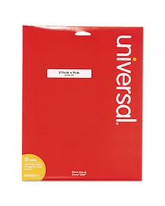UNV80111 SELF-ADHESIVE PERMANENT FILE FOLDER LABELS, 0.66 X 3.44, WHITE WITH ASSORTED COLOR BORDERS, 30/SHEET, 25 SHEETS/PACK