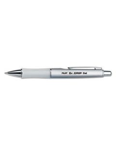 PIL36272 DR. GRIP LIMITED RETRACTABLE GEL PEN, FINE 0.7MM, BLACK INK, PLATINUM BARREL