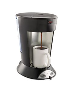 BUNMCP MY CAFE POUROVER COMMERCIAL GRADE COFFEE/TEA POD BREWER, STAINLESS STEEL, BLACK