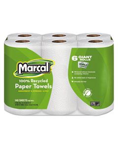 MRC6181CT 100% RECYCLED ROLL TOWELS, 2-PLY, 5 1/2 X 11, 140/ROLL, 24 ROLLS/CARTON