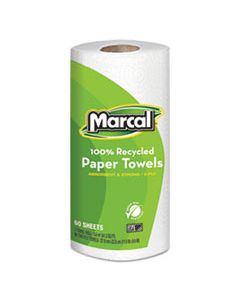 MRC6709 100% RECYCLED ROLL TOWELS, 2-PLY, 9 X 11, 60 SHEETS, 15 ROLLS/CARTON