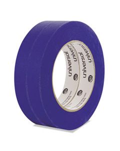 UNVPT14019 PREMIUM BLUE MASKING TAPE WITH UV RESISTANCE, 3" CORE, 18 MM X 54.8 M, BLUE, 2/PACK