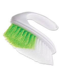 IRON HANDLE BRUSH, 5 3/4" BRUSH, 1 1/4" BRISTLES, WHITE/GREEN, 4/BOX