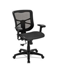 ALEEL42B18 ALERA ELUSION SERIES MESH MID-BACK SWIVEL/TILT CHAIR, SUPPORTS UP TO 275 LBS., BLACK SEAT/BLACK BACK, BLACK BASE