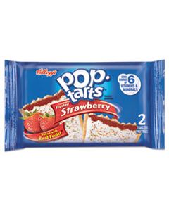 KEB31732 POP TARTS, FROSTED STRAWBERRY, 3.67 OZ, 2/PACK, 6 PACKS/BOX