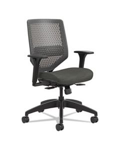 HONSVR1ACLC10TK SOLVE SERIES REACTIV BACK TASK CHAIR, SUPPORTS UP TO 300 LBS., INK SEAT/CHARCOAL BACK, BLACK BASE