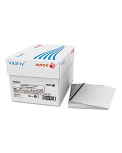 XER3R04904 VITALITY MULTIPURPOSE PAPER, 92 BRIGHT, 19-HOLE, 20LB, 8.5 X 11, WHITE, 500 SHEETS/REAM, 10 REAMS/CARTON