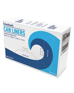 BWK404612 HIGH-DENSITY CAN LINERS, 45 GAL, 10 MICRONS, 40" X 46", NATURAL, 250/CARTON