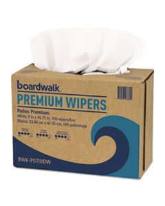 BWKP070IDW HYDROSPUN WIPERS, WHITE, 9 X 16 3/4, 10 PACK DISPENSERS OF 100, 1000/CARTON