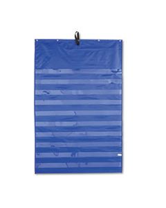 CDP158158 ESSENTIAL POCKET CHART, 10 CLEAR & 1 STORAGE POCKET, GROMMETS, BLUE, 31 X 42