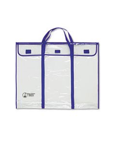 CDPCD5638 BULLETIN BOARD STORAGE BAG, BLUE/CLEAR, 30" X 24"