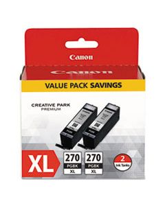 CNM0319C005 0319C005 (PGI-270XL) HIGH-YIELD INK, BLACK, 2/PK