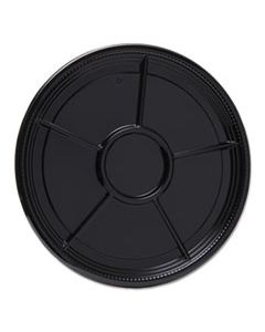 WNAA526BL CATERLINE CASUALS THERMOFORMED PLATTERS, PET, BLACK, 16" DIAMETER, 25/CARTON