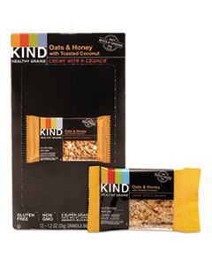 KND18080 HEALTHY GRAINS BAR, OATS AND HONEY WITH TOASTED COCONUT, 1.2 OZ, 12/BOX