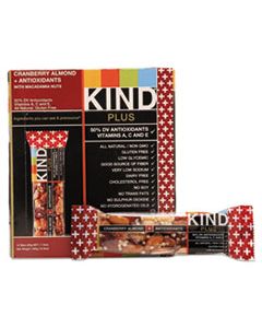 KND17211 PLUS NUTRITION BOOST BAR, CRANBERRY ALMOND AND ANTIOXIDANTS, 1.4 OZ, 12/BOX