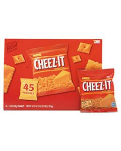 KEB827553 CHEEZ-IT CRACKERS, ORIGINAL, 1.5 OZ PACK, 45 PACKS/CARTON