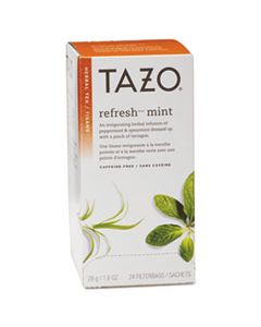 TZO149902 TEA BAGS, REFRESH MINT, 1 OZ, 24/BOX