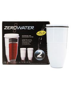 AVAZR017 ZEROWATER REPLACEMENT FILTERING BOTTLE FILTER, 2/PACK