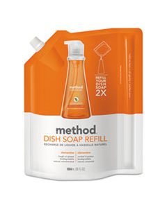 MTH01165CT DISH SOAP REFILL, CLEMENTINE SCENT, 36 OZ POUCH, 6/CARTON