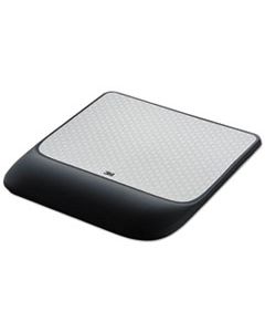 MMMMW85B MOUSE PAD W/PRECISE MOUSING SURFACE W/GEL WRIST REST, 8 1/2X 9X 3/4, SOLID COLOR
