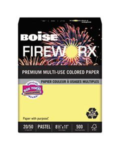 CASMP2201CY FIREWORX PREMIUM MULTI-USE PAPER, 20LB, 8.5 X 11, CRACKLING CANARY, 500/REAM