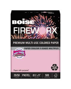CASMP2201PK FIREWORX PREMIUM MULTI-USE COLORED PAPER, 20LB, 8.5 X 11, POWDER PINK, 500/REAM