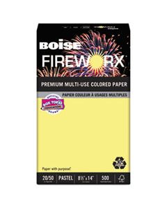 CASMP2204CY FIREWORX PREMIUM MULTI-USE PAPER, 20LB, 8.5 X 14, CRACKLING CANARY, 500/REAM