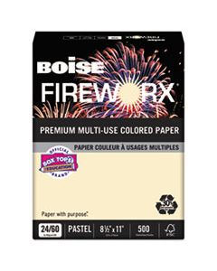 CASMP2241IY FIREWORX PREMIUM MULTI-USE PAPER, 24LB, 8.5 X 11, FLASHING IVORY, 500/REAM