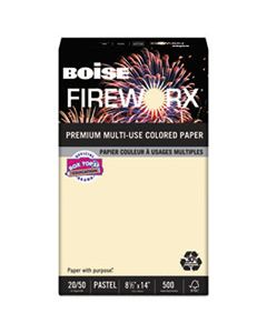 CASMP2204IY FIREWORX PREMIUM MULTI-USE PAPER, 20LB, 8.5 X 14, FLASHING IVORY, 500/REAM