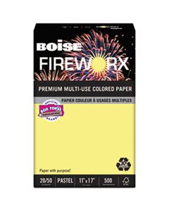 CASMP2207CY FIREWORX PREMIUM MULTI-USE PAPER, 20LB, 11 X 17, CRACKLING CANARY, 500/REAM
