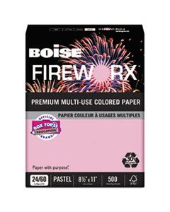 CASMP2241PK FIREWORX PREMIUM MULTI-USE COLORED PAPER, 24LB, 8.5 X 11, POWDER PINK, 500/REAM