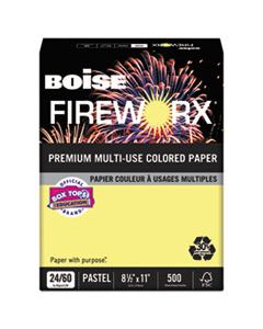 CASMP2241CY FIREWORX PREMIUM MULTI-USE PAPER, 24LB, 8.5 X 11, CRACKLING CANARY, 500/REAM