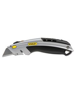 BOS10788 CURVED QUICK-CHANGE UTILITY KNIFE, STAINLESS STEEL RETRACTABLE BLADE, 3 BLADES