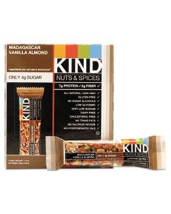 KND17850 NUTS AND SPICES BAR, MADAGASCAR VANILLA ALMOND, 1.4 OZ, 12/BOX