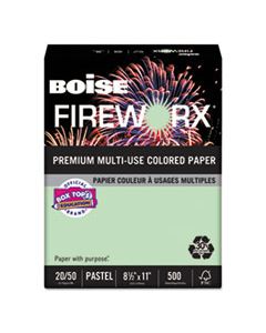 CASMP2201GN FIREWORX PREMIUM MULTI-USE PAPER, 20LB, 8.5 X 11, POPPER-MINT GREEN, 500/REAM