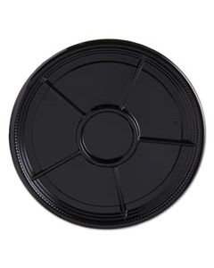 WNAA522BL CATERLINE CASUALS THERMOFORMED PLATTERS, PET, BLACK, 12" DIAMETER, 25/CARTON