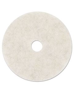 MMM20326 ULTRA HIGH-SPEED NATURAL BLEND FLOOR BURNISHING PADS 3300, 27" DIA., WHITE, 5/CT