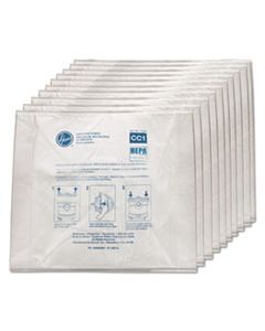 HVRAH10363 DISPOSABLE VACUUM BAGS, HEPA CC1, 10PK/EA