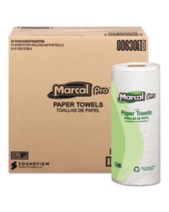 MRC630 100% PREMIUM RECYCLED TOWELS, 2-PLY, 11 X 9, WHITE, 70/ROLL, 30 ROLLS/CARTON