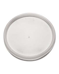 DCC20JL PLASTIC LIDS FOR FOAM CUPS, BOWLS AND CONTAINERS, FLAT, VENTED, FITS 6-32 OZ, TRANSLUCENT, 1,000/CARTON