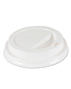 BWKDEERHLIDW DEERFIELD HOT CUP LIDS, FITS 10 OZ TO 20 OZ CUPS, WHITE, PLASTIC, 50/PACK, 20 PACKS/CARTON